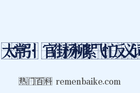 太常引·官街杨柳絮飞忙反义词是什么意思的图片